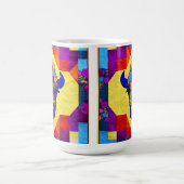 ワイルドウェストバイソンキルトライクデザイン コーヒーマグカップ (中央)