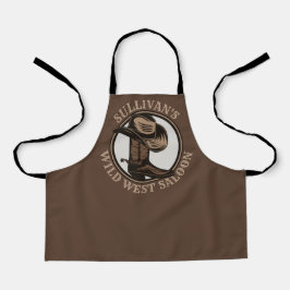 ワイルドウェストパーソナライズされたサルーンウェスタンカウボーイブーツ エプロン