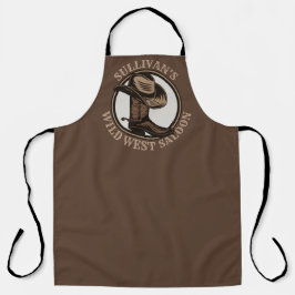 ワイルドウェストパーソナライズされたサルーンウェスタンカウボーイブーツ エプロン