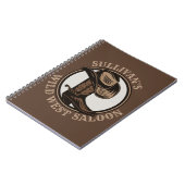 ワイルドウェストパーソナライズされたサルーンウェスタンカウボーイブーツ ノートブック (左側)