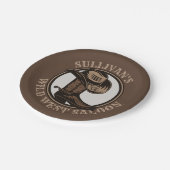 ワイルドウェストパーソナライズされたサルーンウェスタンカウボーイブーツ ペーパープレート (アングル)