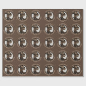 ワイルドウェストパーソナライズされたサルーンウェスタンカウボーイブーツ ラッピングペーパー (フラット)