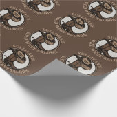 ワイルドウェストパーソナライズされたサルーンウェスタンカウボーイブーツ ラッピングペーパー (角)