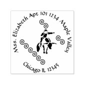 ワイルドウェストブルライダーファミリーホーム差出人住所 セルフインキングスタンプ (デザイン)