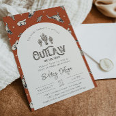 ワイルドウェストベビーシャワー招待状 |カウボーイベビー 招待状