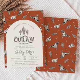 ワイルドウェストベビーシャワー招待状 |カウボーイベビー 招待状