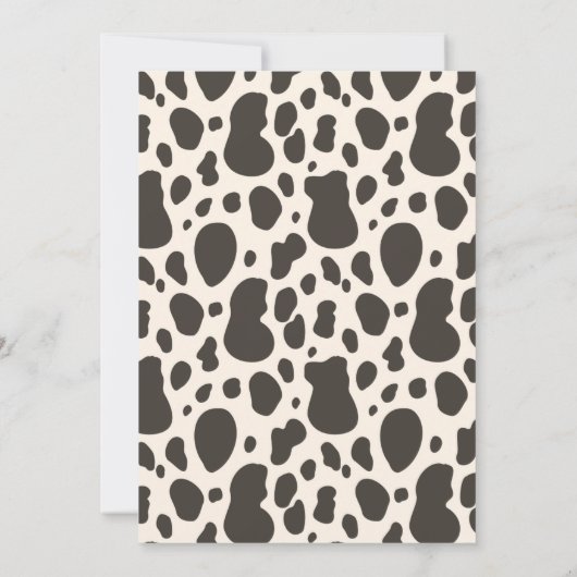 ワイルドウェストベビーシャワー招待状 |カウボーイベビー 招待状 (裏面)