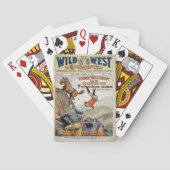 ワイルドウェストポーカーカードパーソナライズ名ギフト トランプ (裏面)