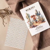 ワイルドウェストモダンカウボーイ誕生日 招待状