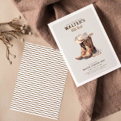 ワイルドウェストモダンカウボーイ誕生日 招待状