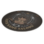 ワイルドウェストリボルバーホースシューウェスタンカウボーイサロン カッティングボード (角)