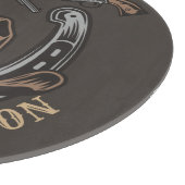 ワイルドウェストリボルバーホースシューウェスタンカウボーイサロン カッティングボード (角)