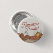 ワイルドウェストロードアドベンチャーは西部を待っている 缶バッジ (正面&裏面)