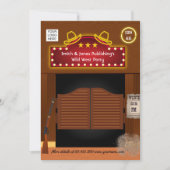 ワイルドウェスト企業の関数の招待 招待状 (正面)