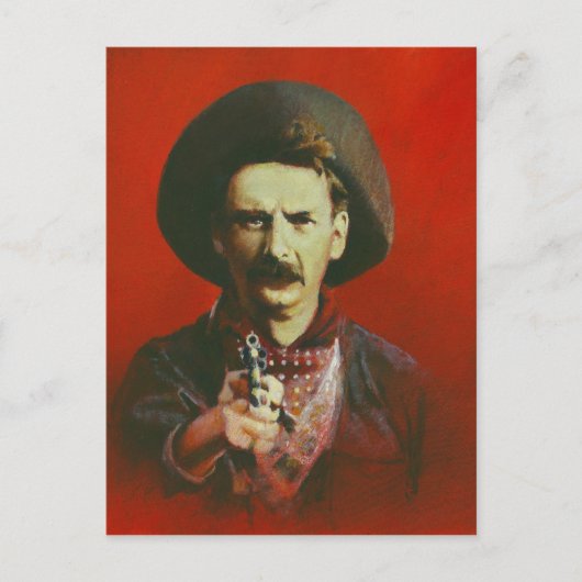 ワイルドウェスト図解入りの、写真付きのはがき ポストカード (正面)
