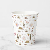 ワイルドウェスト女性のカーボーイバースデーパーティー紙カップ 紙コップ (左)