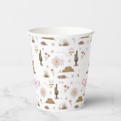 ワイルドウェスト女性のカーボーイバースデーパーティー紙カップ 紙コップ (右)