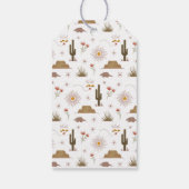 ワイルドウェスト女性のカーボーイ誕生日パーティーありがとう ギフトタグ (裏面)