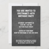 ワイルドウェスト指名手配ポスター誕生日パーティー 招待状 (裏面)