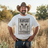 ワイルドウェスト指名手配ポスター Tシャツ