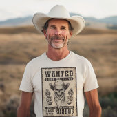 ワイルドウェスト指名手配ポスター Tシャツ