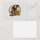 ワイルドウェスト放浪:フロント付きサンキューカード ノートカード (正面/裏面)