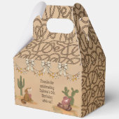 ワイルドウェスト素朴おもしろい女性のカーボーイ誕生日優先ボックス フェイバーボックス (正面)