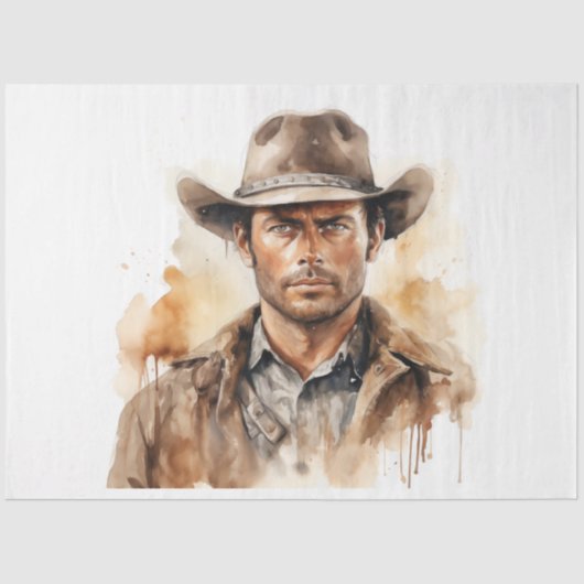 ワイルドウェスト素朴ランブラーカウボーイデクページ 薄葉紙 (正面)