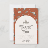 ワイルドウェスト誕生日サンキューカード |西部 サンキューカード (正面)