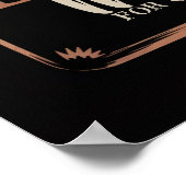 ワイルドウェスト風の古いポスター お誕生日おめでとう ポスター (角)