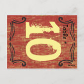 ワイルドウェスト テーブルナンバー シーティングカード (裏面)