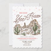 ワイルドウェスト・バチェロレッテ・イーハー・イテリナリー 招待状 (正面)