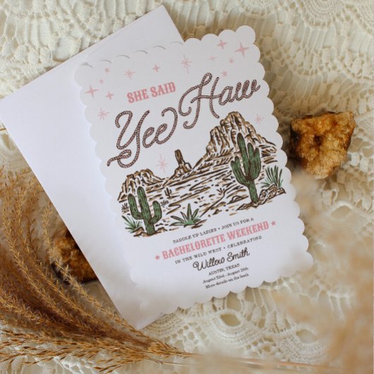 ワイルドウェスト・バチェロレッテ・イーハー・イテリナリー 招待状