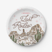 ワイルドウェスト・バチェロレッテ ラスト・ロデオ・イテイナリー ペーパープレート (正面)
