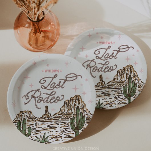 ワイルドウェスト・バチェロレッテ ラスト・ロデオ・イテイナリー ペーパープレート