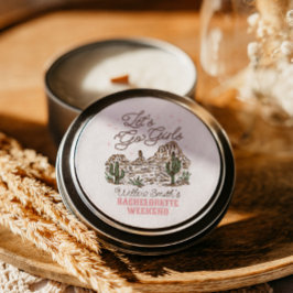 ワイルドウェスト・バチェロレッテ レッツゴー・ガールズステッカー ラウンドシール