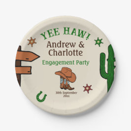 ワイルドウェスト ラスティック カウボーイ ウェスタン パーティー ペーパープレート