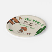 ワイルドウェスト ラスティック カウボーイ ウェスタン パーティー ペーパープレート (アングル)