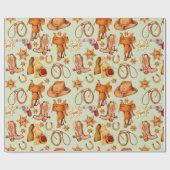 ワイルドウェスト ラッピングペーパー (フラット)