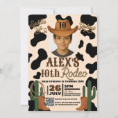 ワイルドウェスト・ロデオ誕生日パーティーでの冒険 招待状 (正面)