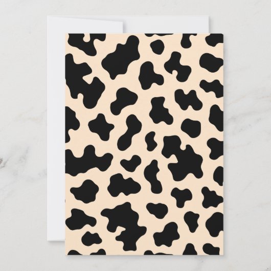 ワイルドウェスト・ロデオ誕生日パーティーでの冒険 招待状 (裏面)