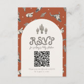 ワイルドウェストRSVPカード エンクロージャーカード (正面)