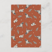 ワイルドウェストRSVPカード エンクロージャーカード (裏面)