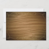 ワイルドウエスタンカントリーロープブーツ&ハット招待状 招待状 (裏面)