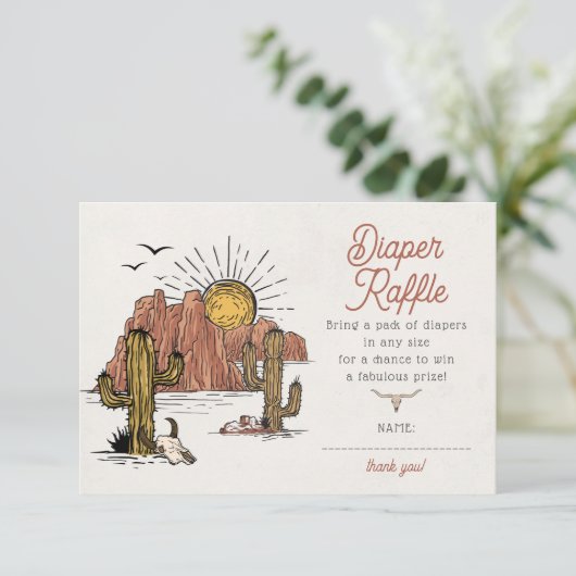 ワイルドウエストおむつラッフルエンクロージャカード エンクロージャーカード (スタンド正面)