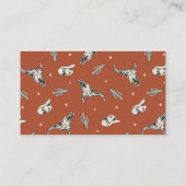 ワイルドウエストおむつラッフルカード |ウェスタン・ベイビー・シャワー エンクロージャーカード (裏面)