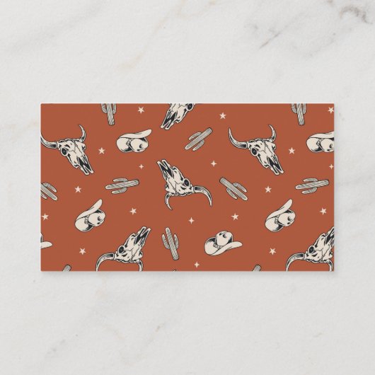 ワイルドウエストおむつラッフルカード |ウェスタン・ベイビー・シャワー エンクロージャーカード (裏面)