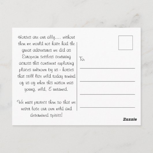 ワイルドウエストのアイコン – はがき (裏面)