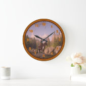 ワイルドウエストアクリル壁時計 ラージ壁時計 (ホーム)