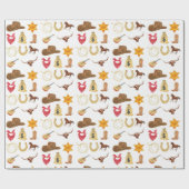 ワイルドウエストウェスタンカントリーロデオアニエージ誕生日 ラッピングペーパー (フラット)